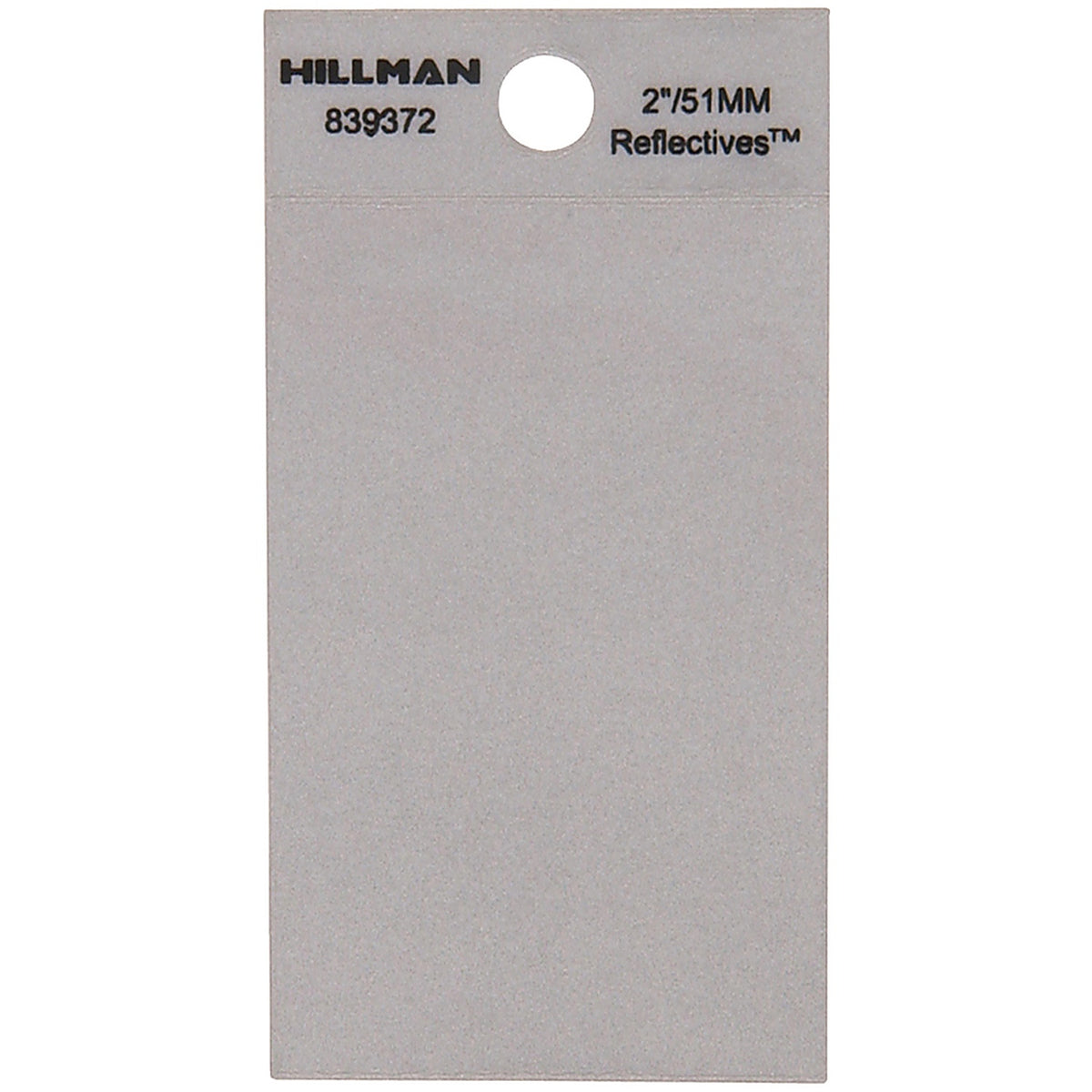 Hillman 839372 2 in. Reflective Black Mylar Self-Adhesive Full Spacer Blank 1/pc.
