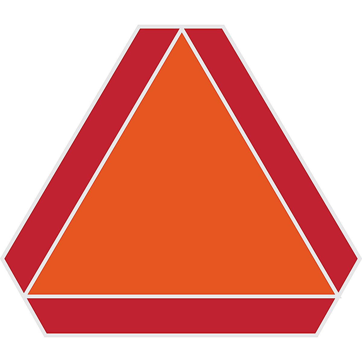 Hillman 840628 English Orange/Red Slow Moving Vehicle Sign 14 in. H x 16 in. W