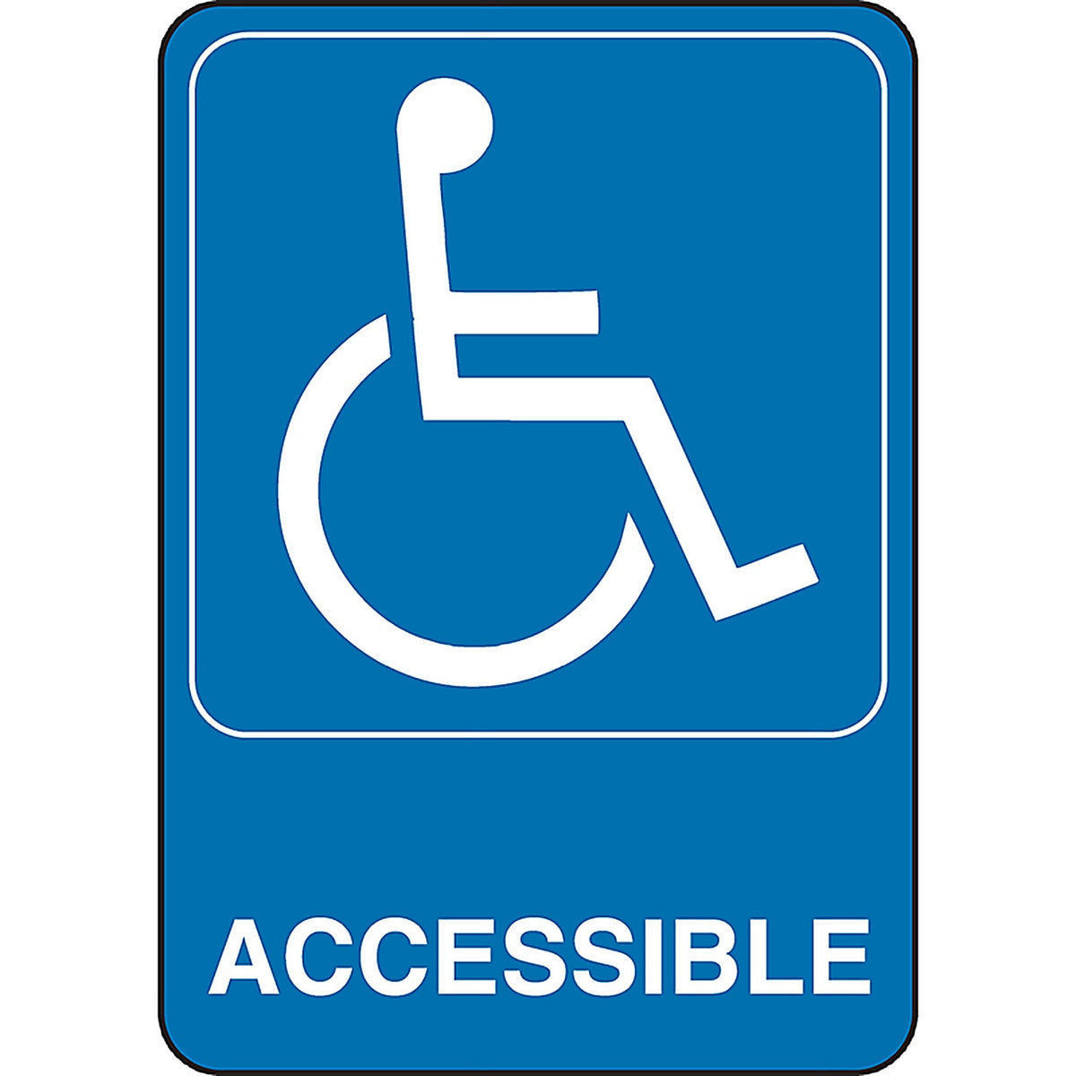 Hillman 841780 English Blue Sign 7 in. H x 5 in. W