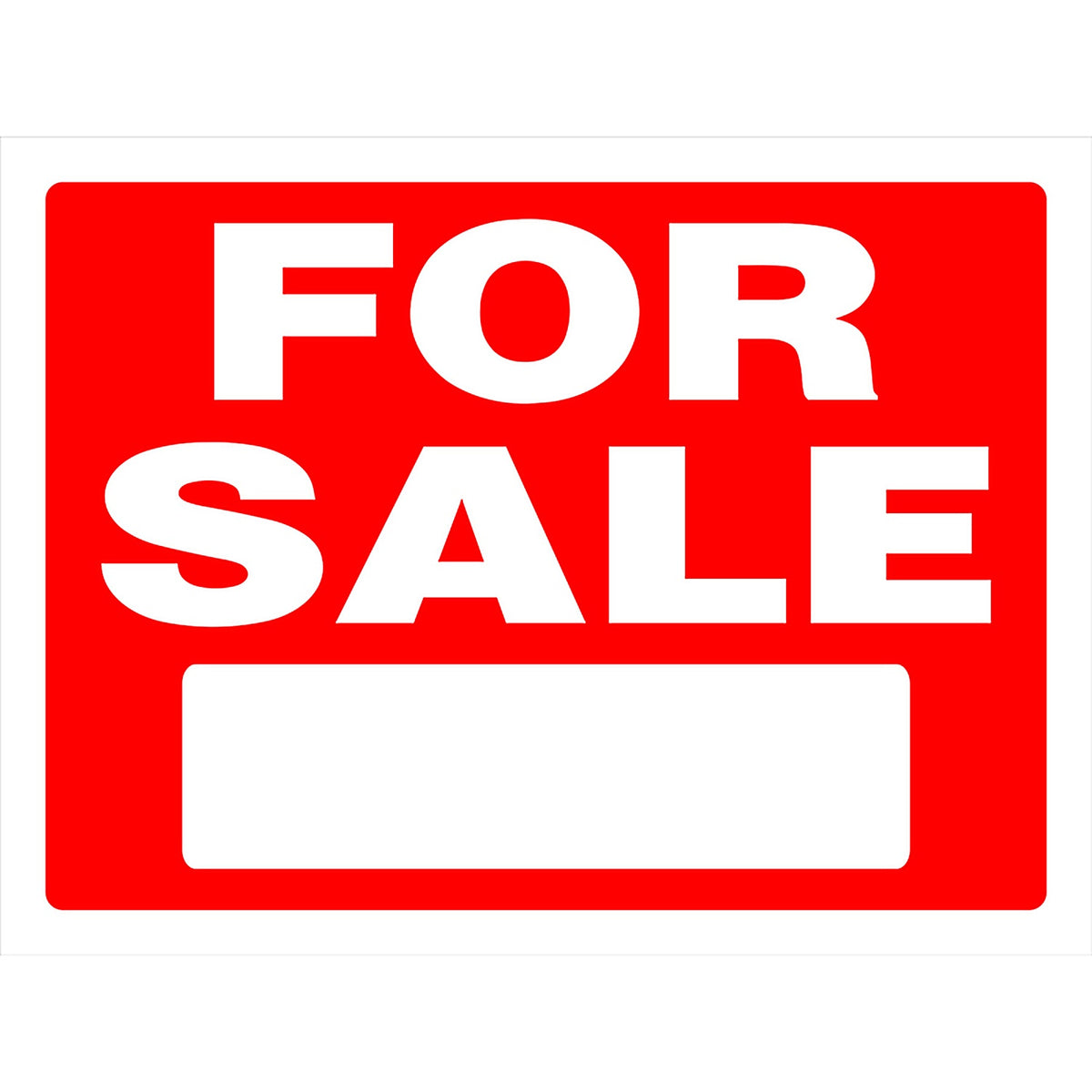 Hillman 840240 English Red For Sale Sign 18 in. H x 24 in. W