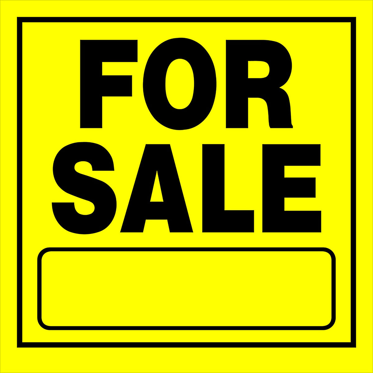 Hillman 840168 English Yellow For Sale Sign 11 in. H x 11 in. W