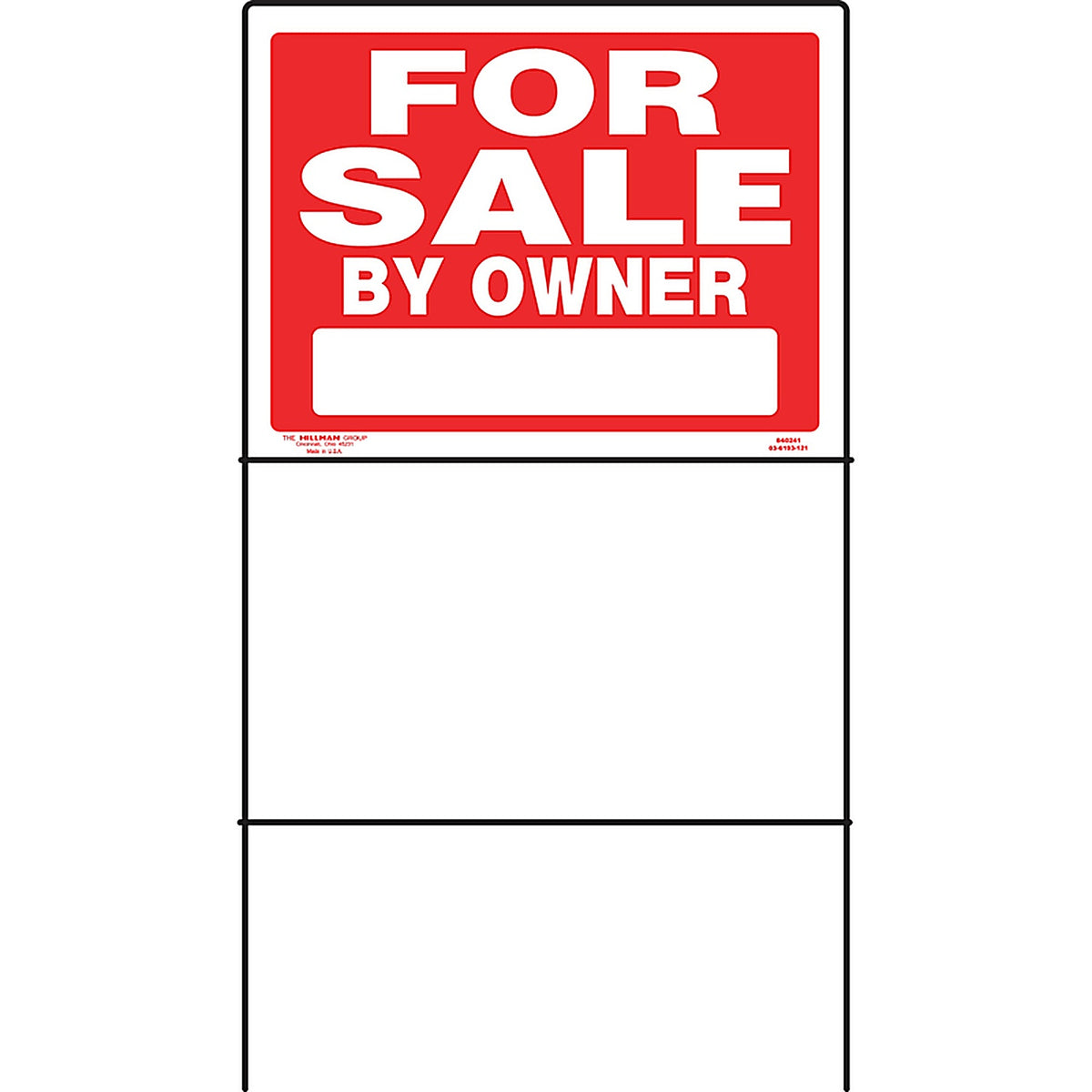 Hillman 842218 English Red For Sale Sign 18 in. H x 24 in. W