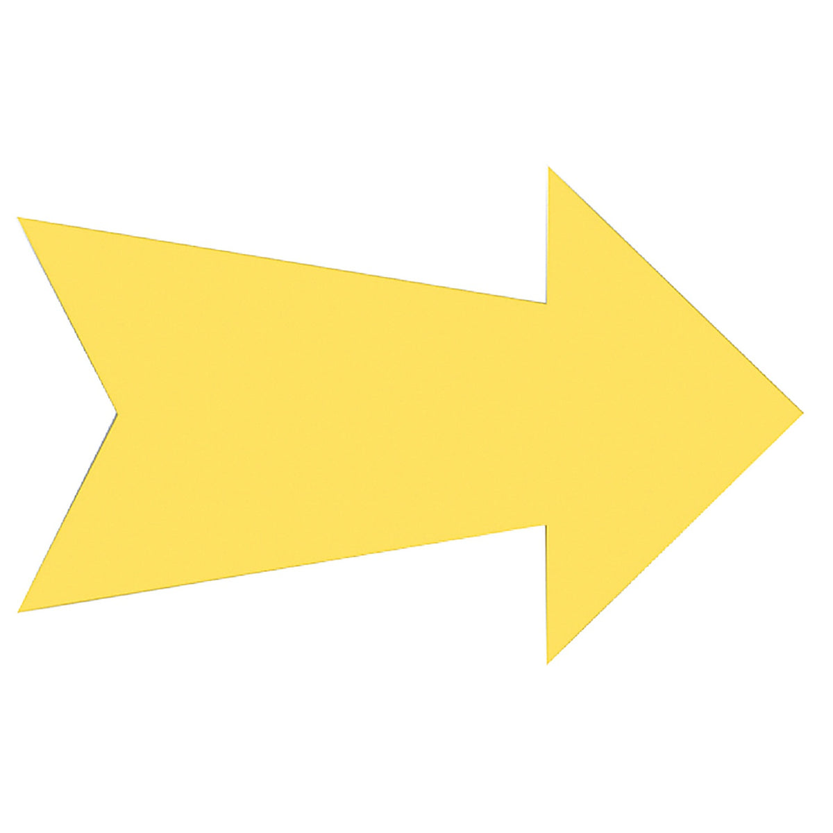 Hillman 843365 English Yellow Arrow Sign 6 in. H x 24 in. W