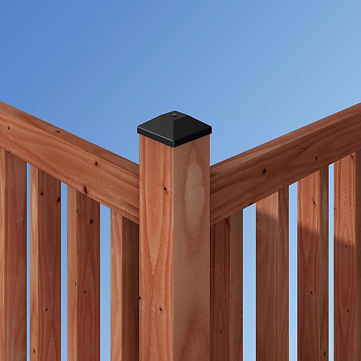 Simpson Strong-Tie - APDPC4 - Outdoor Accents 1.25 In. H X 4 In. W X 4 In. L Black Plastic Post Cap