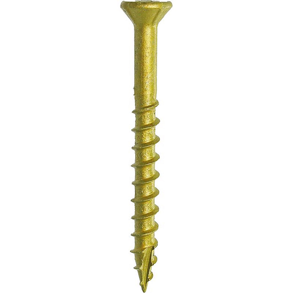Grip-Rite L2STGD1 PrimeGuard Plus No. 9 wire S X 2 in. L Star Flat Head Deck Screws 1 lb