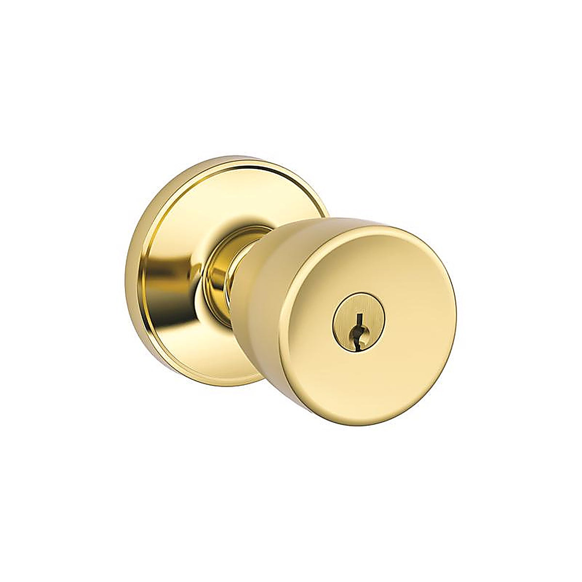 Schlage - J54VBYR605 - Byron Bright Brass Entry Knob 1-3/4 In.