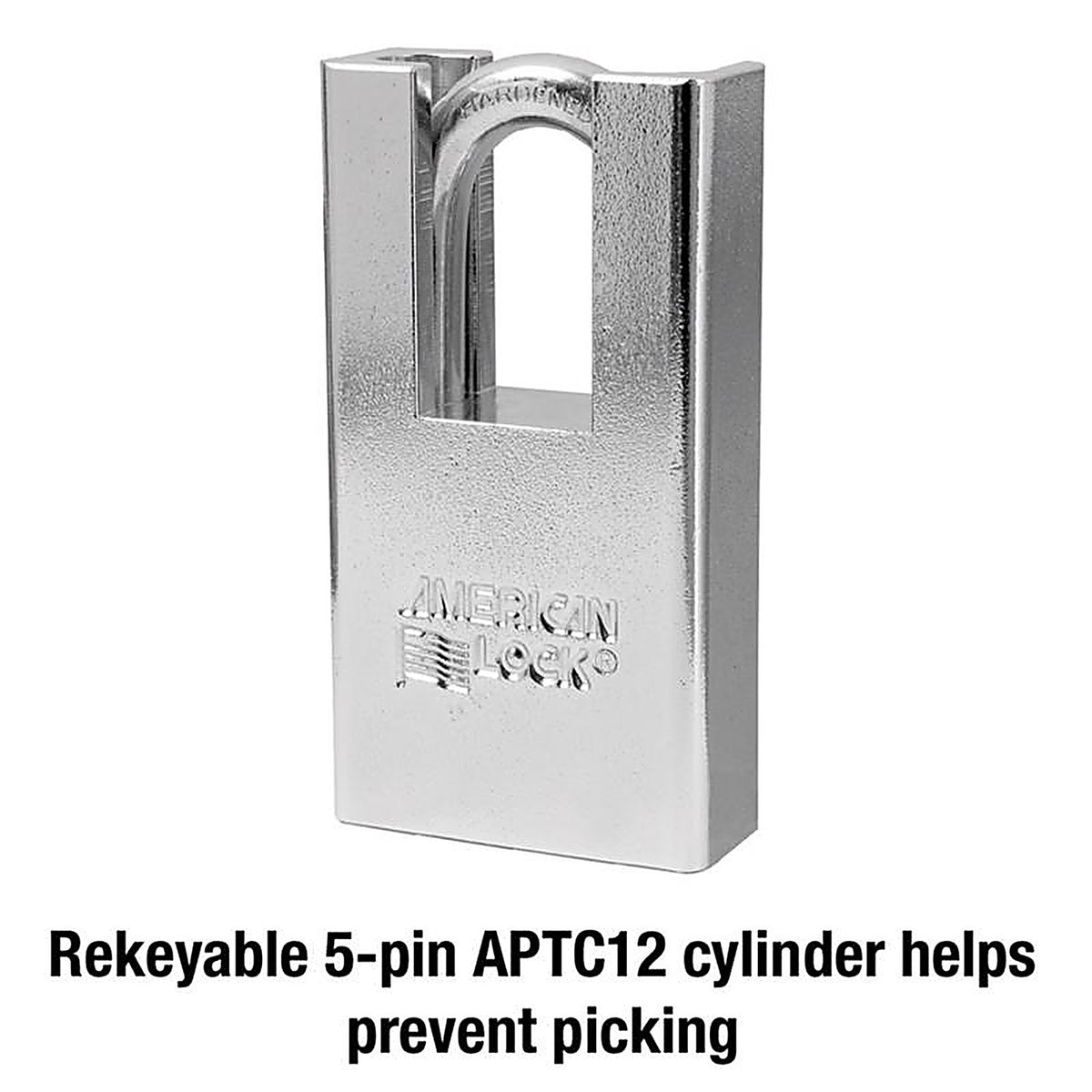 American Lock - A5300D - 6.5 In. H X 1-3/4 In. W Steel 5-Pin Cylinder Shrouded Padlock