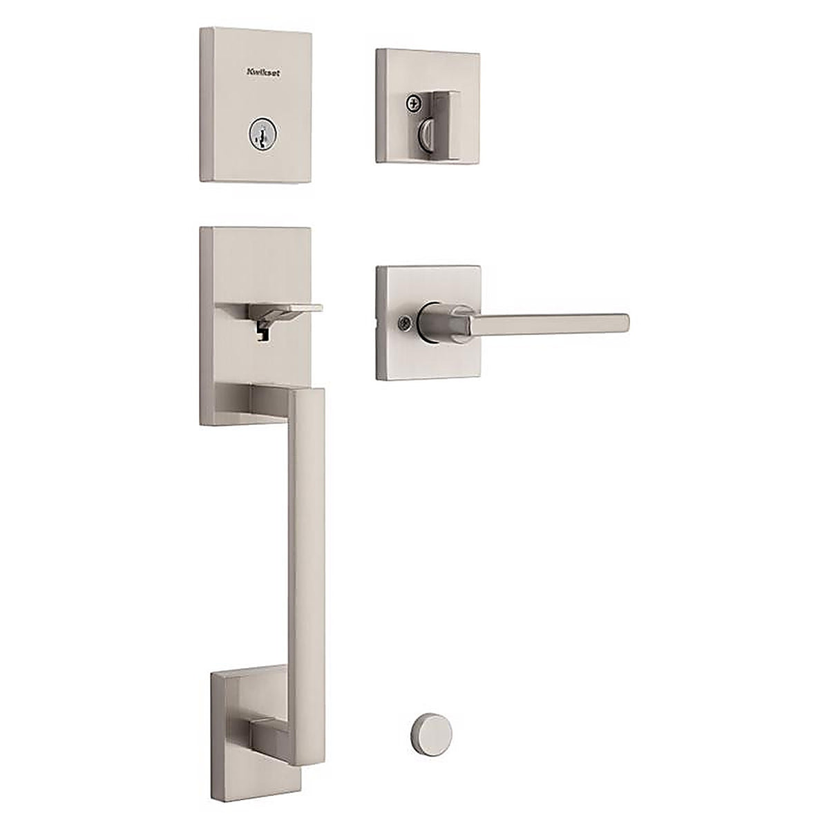 Kwikset - 98180-002 - Smartkey San Clemente Satin Nickel Handleset Right or Left Handed
