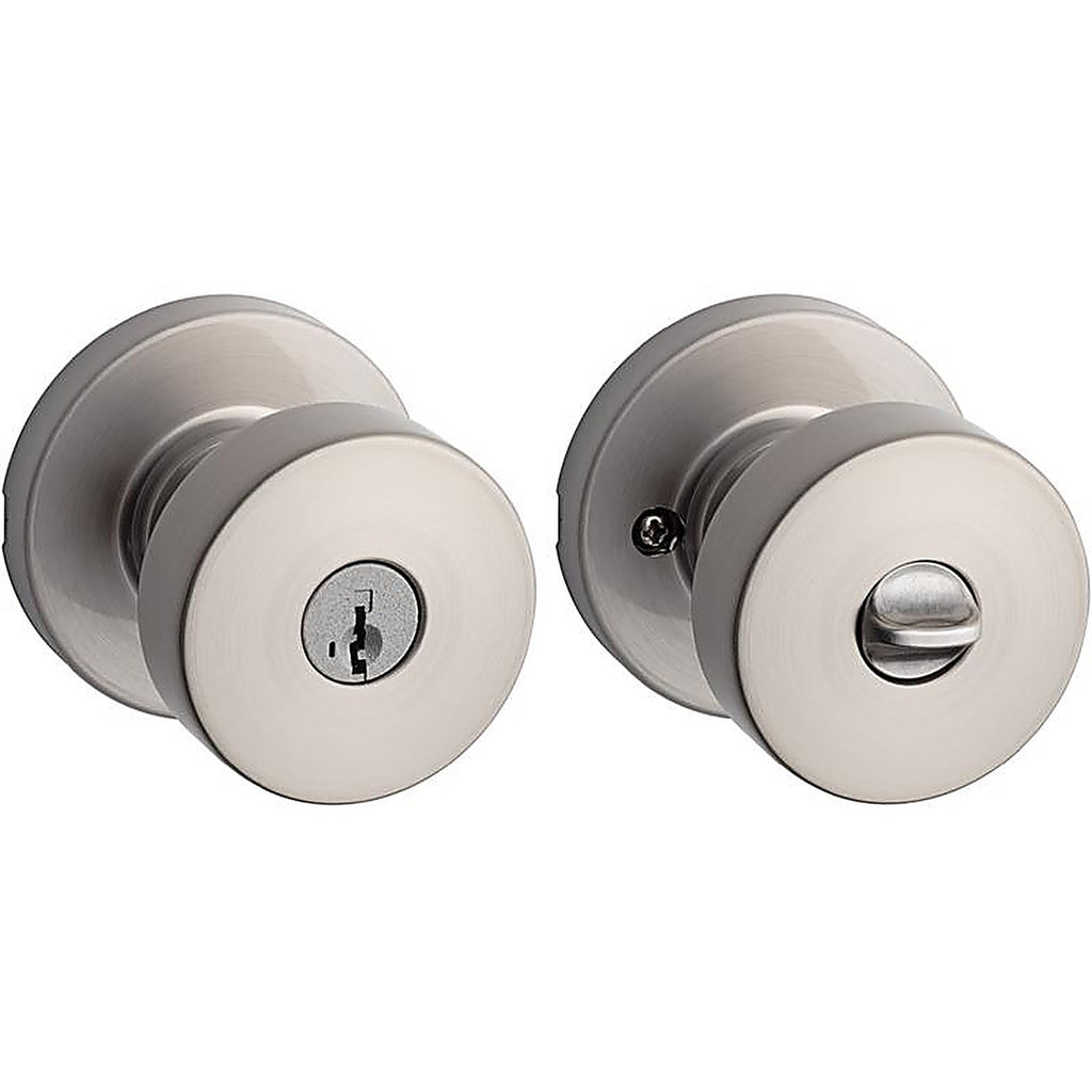 Kwikset - 97402-850 - Smartkey Pismo Satin Nickel Entry Door Knob Kw1 1-3/4 In.
