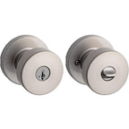 Kwikset - 97402-850 - Smartkey Pismo Satin Nickel Entry Door Knob Kw1 1-3/4 In.