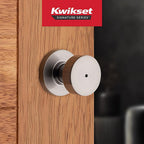 Kwikset - 97300-931 - Signature Series Pismo Satin Nickel Privacy Knob Right or Left Handed