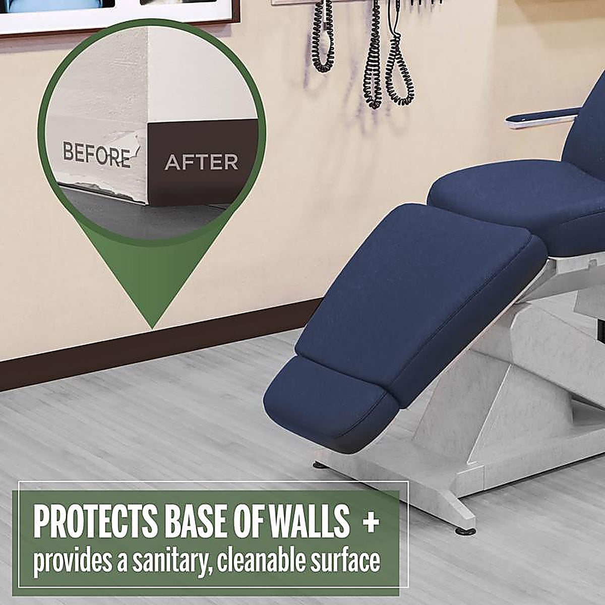 M-D - 75465 - Building Products 4 In. H X 0.08 In. W X 120 Ft. L Dry Back Brown Vinyl Wall Base