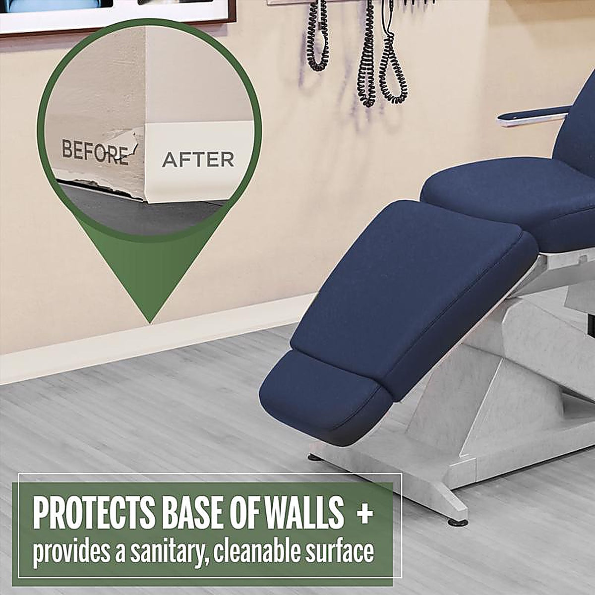 M-D - 75481 - Building Products 4 In. H X 0.08 In. W X 120 Ft. L Dry Back Almond Vinyl Wall Base