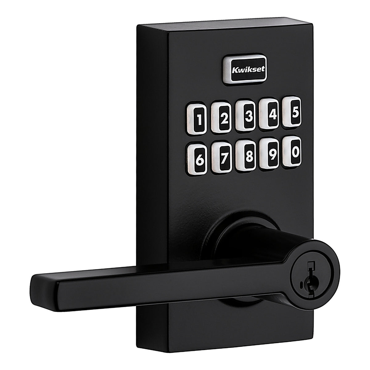Kwikset - 99170-004 - Smartkey Iron Black Zinc Electronic Touch Pad Entry Lever