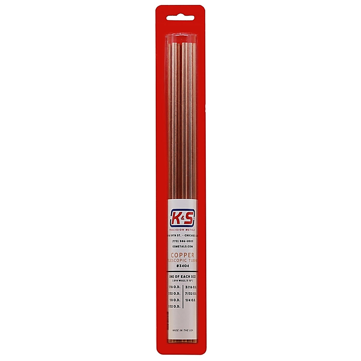 K&S - 3404 - 1 Ft. L Utility Copper Tubing