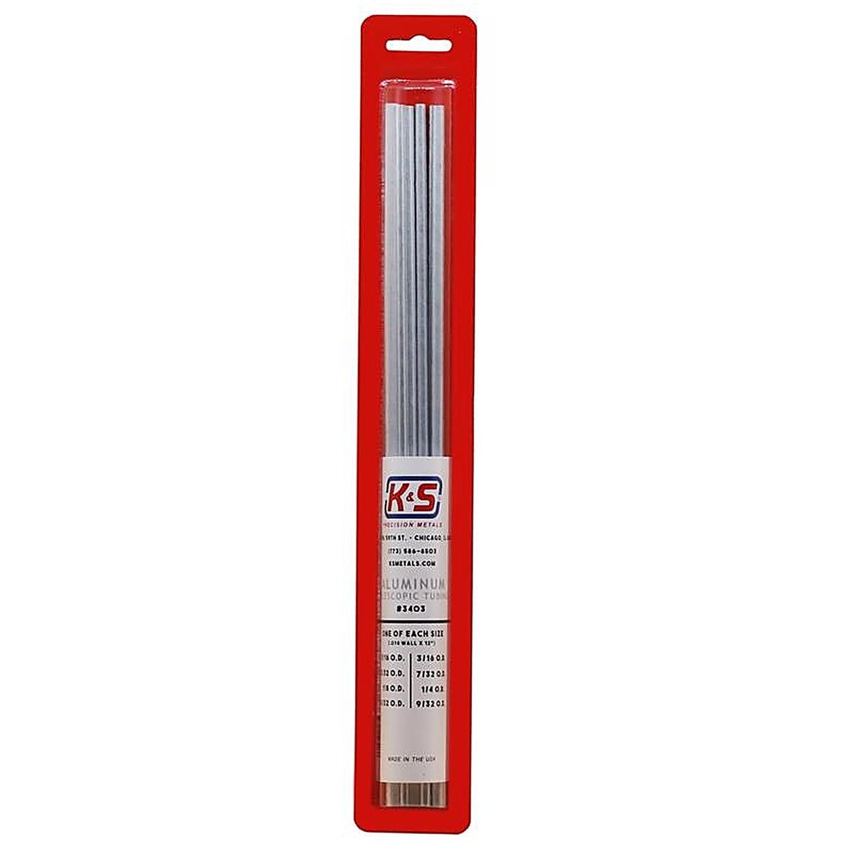 K&S - 3403 - 12 In. L Round Aluminum Tube