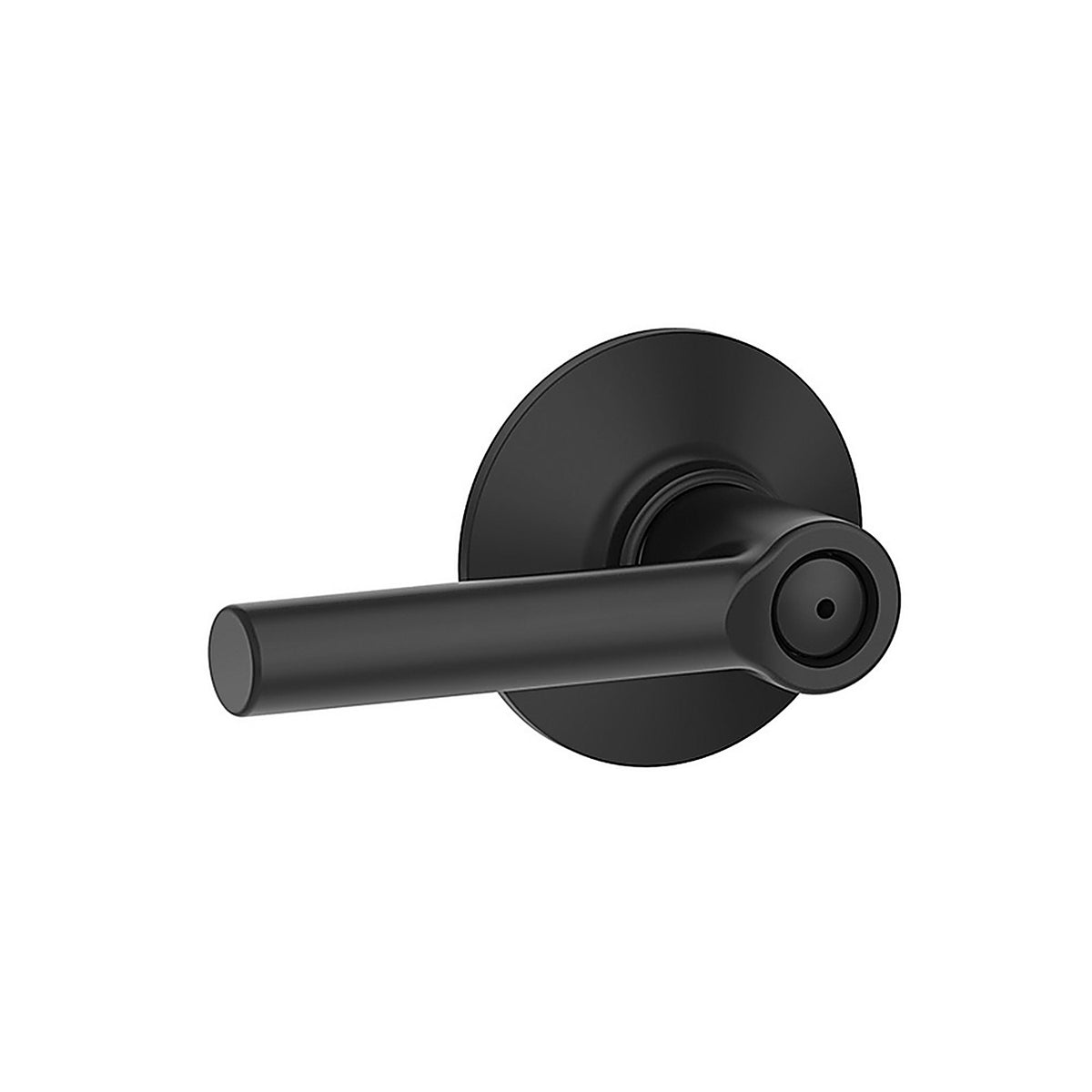Schlage F40VBRW622 Broadway Matte Black Privacy Lever Right or Left Handed