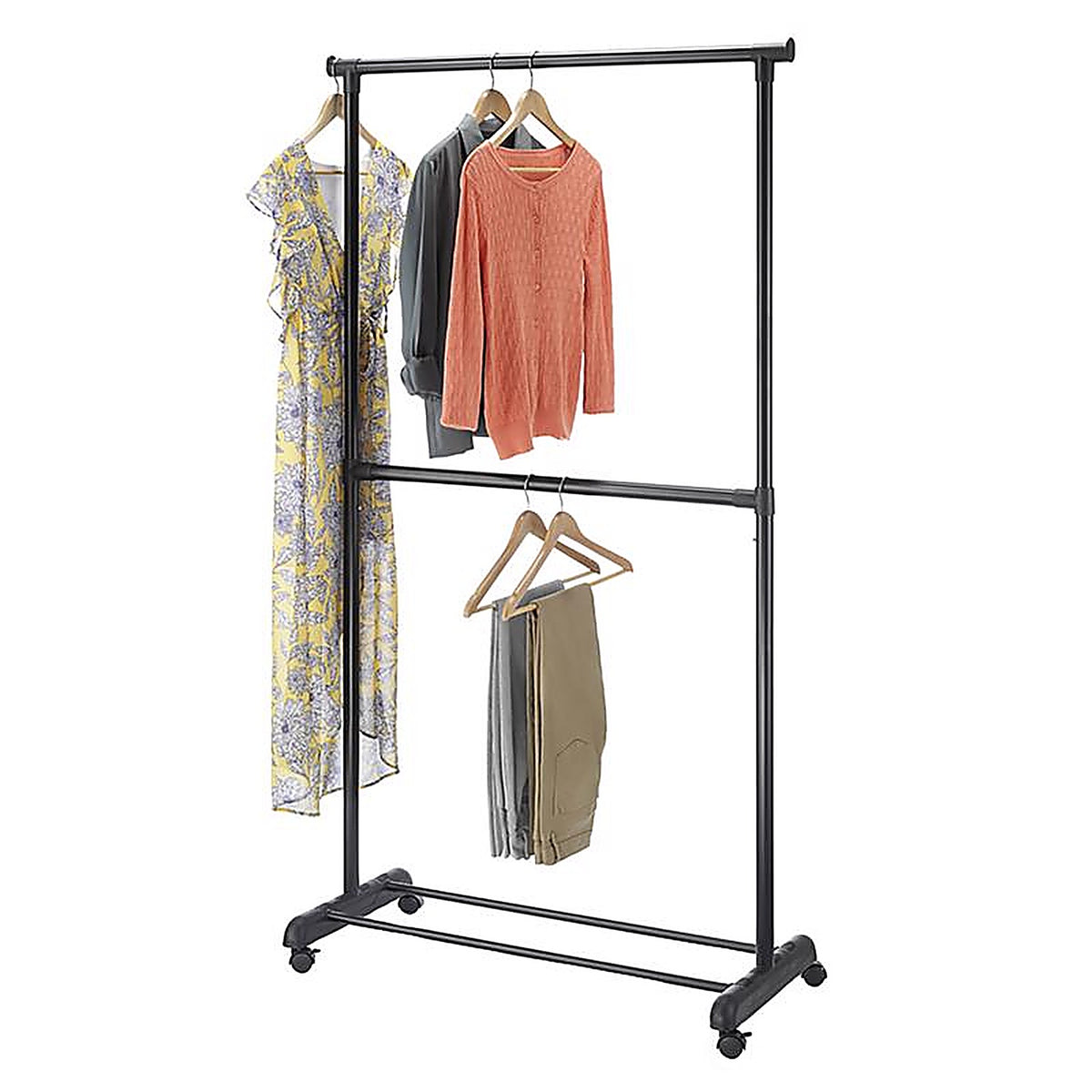 Whitmor - 6898-10159 - 70.25 In. H X 37.25 In. W X 18.5 In. L Metal Adjustable Garment Rack