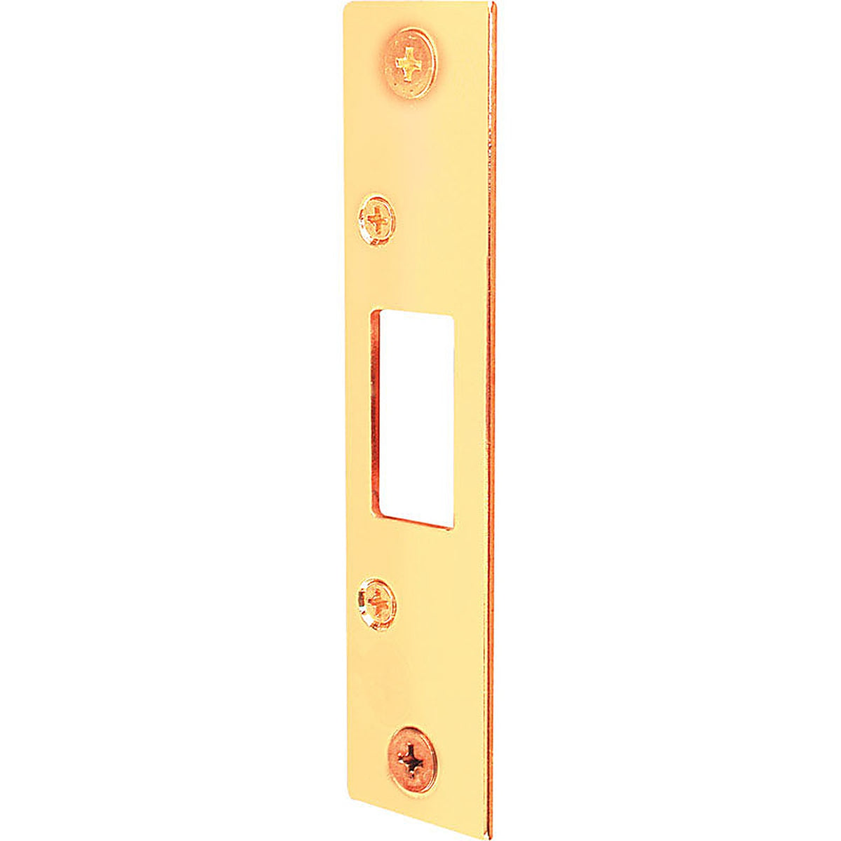Prime-Line E2432 4.9 in. H x 1.1 in. L Brass-Plated Brass Steel Deadbolt Strike