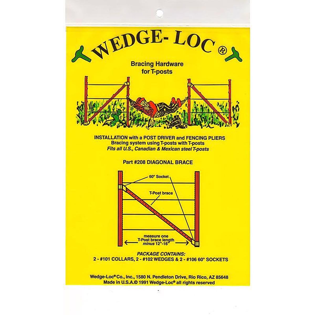 Wedge-Loc - 208 - 2 In. H X 7.5 In. W Aluminum Diagonal Brace