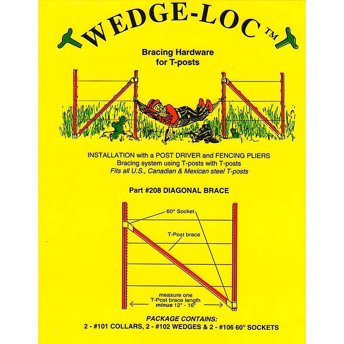 Wedge-Loc - 208 - 2 In. H X 7.5 In. W Aluminum Diagonal Brace