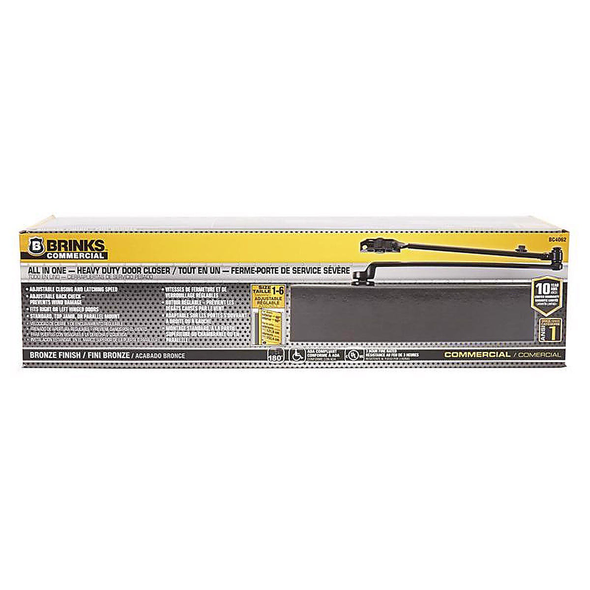 Brinks - BC4062 - Commercial Oil Rubbed Bronze Steel Hydraulic Door Closer Grade 1