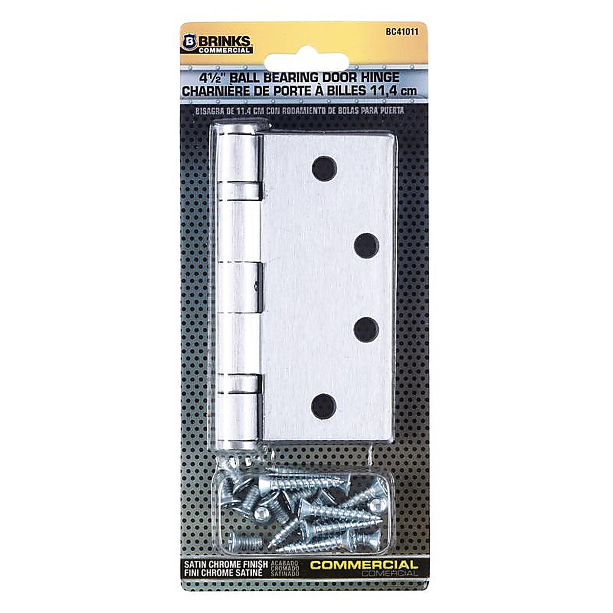 Brinks - BC41011 - 4.5 In. L Satin Chrome Door Hinge 1 Pack