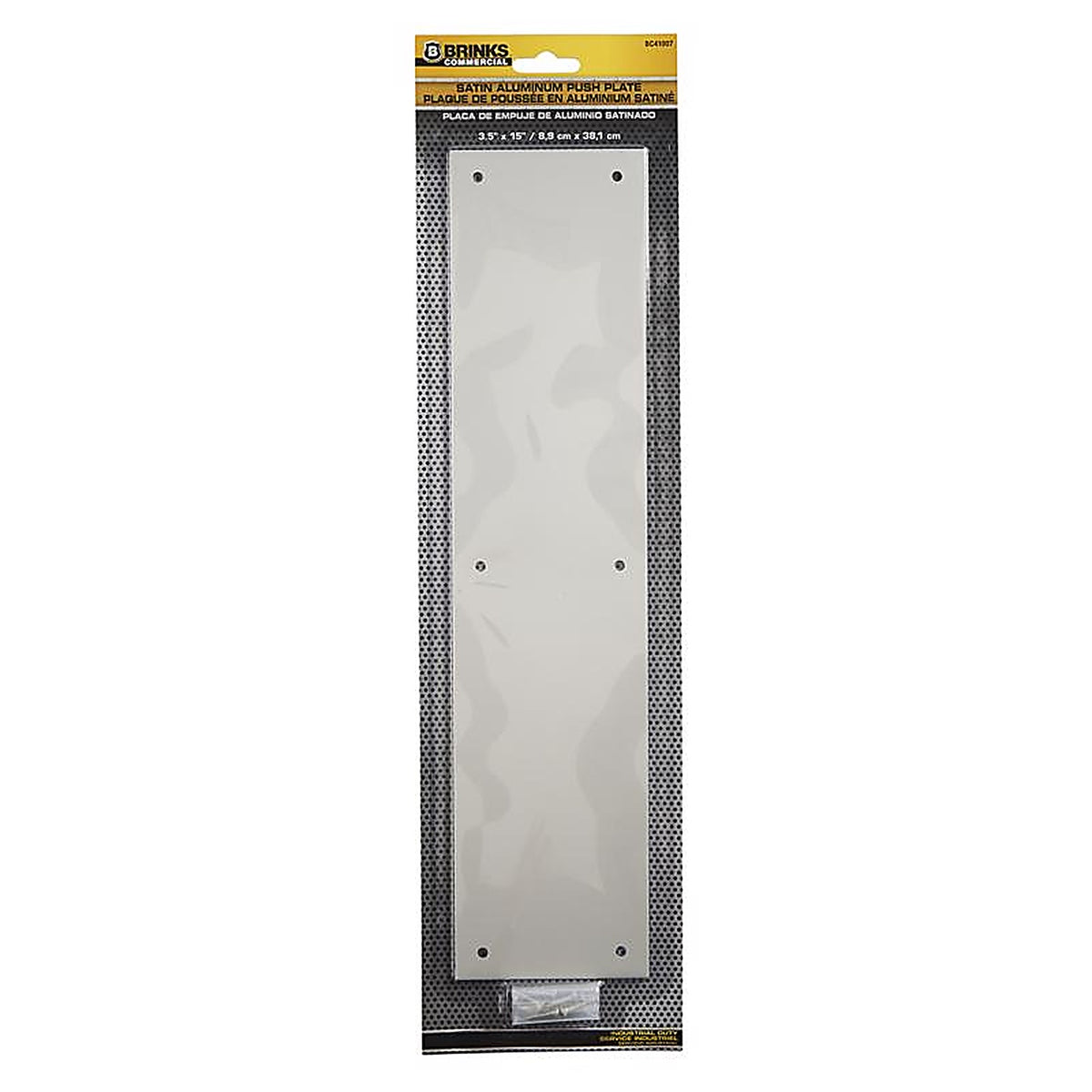 Brinks - BC41007 - 15 In. L Satin Aluminum Push Plate