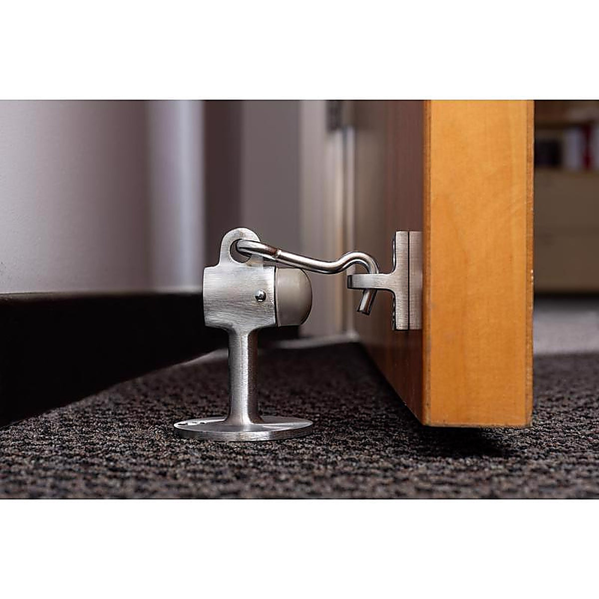 Brinks - BC40076 - Brass Satin Chrome Silver Door Stop Mounts to Floor 2-1/2 In.