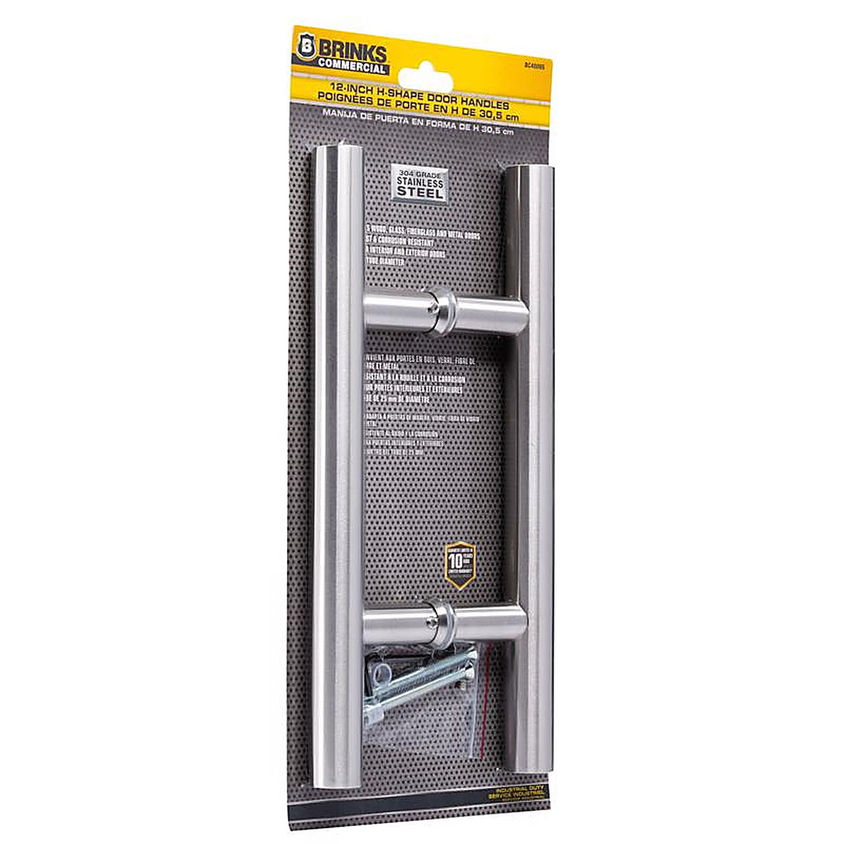 Brinks - BC40095 - 12 In. L Satin Silver Stainless Steel Door Pull