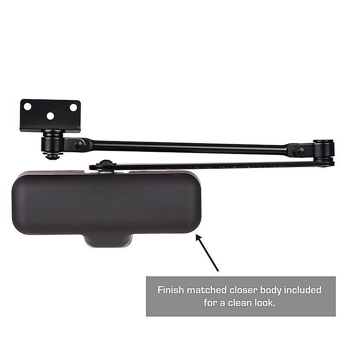 Brinks - BC4008 - Residential Matte Black Metal Hydraulic Door Closer