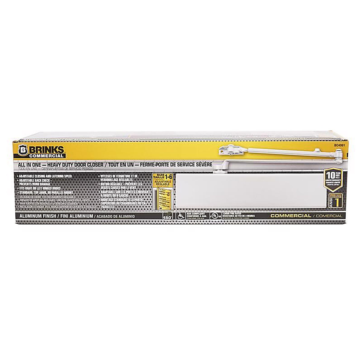 Brinks - BC4061 - Commercial Metal Hydraulic Door Closer Grade 1