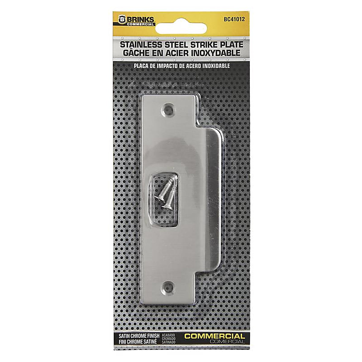 Brinks - BC41012 - Satin Stainless Steel Latch Strike 1 Pack