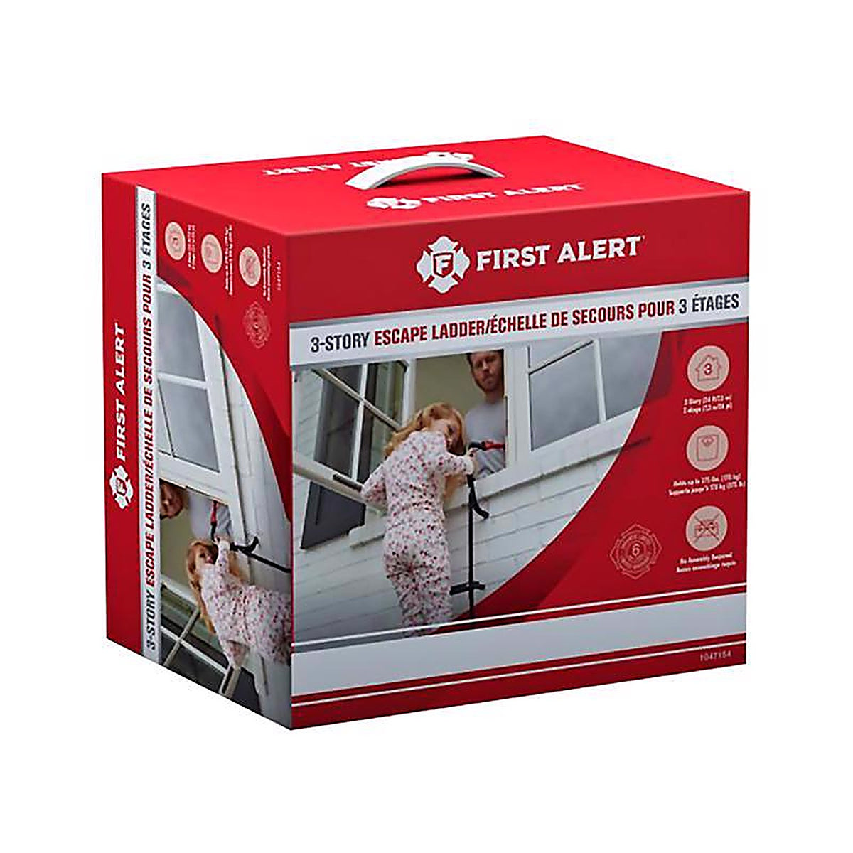 First Alert 1047154 24 ft. H Fire Escape Ladder 375 lb. capacity