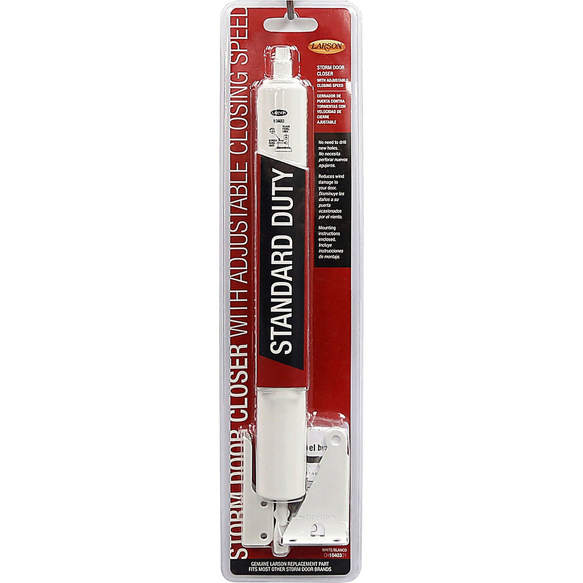 Larson CH1040301 Standard Duty Aluminum Pneumatic Door Closer