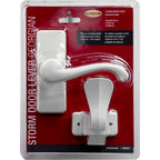 Larson CH3010301 Georgian White Zinc Lever Latches 1 pk