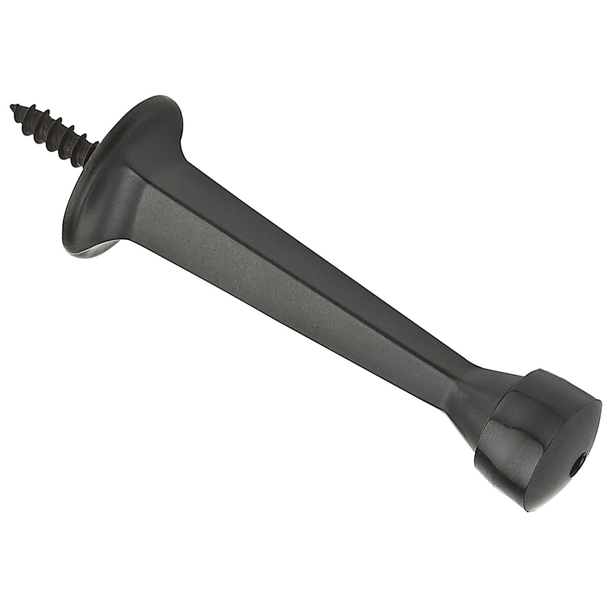 National Hardware - N830-138 - Zinc w/Rubber Tip Oil Rubbed Bronze Black Rigid Door Stop Mounts to Wall .7 In.