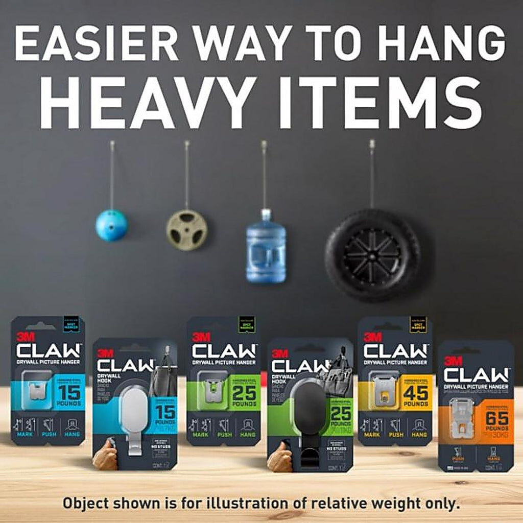 3M 3PH45M-1ES Claw Silver Drywall Picture Hanger 45 lb 1 pk