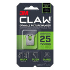 3M 3PH25M-1ES Claw Silver Drywall Picture Hanger 25 lb 1 pk