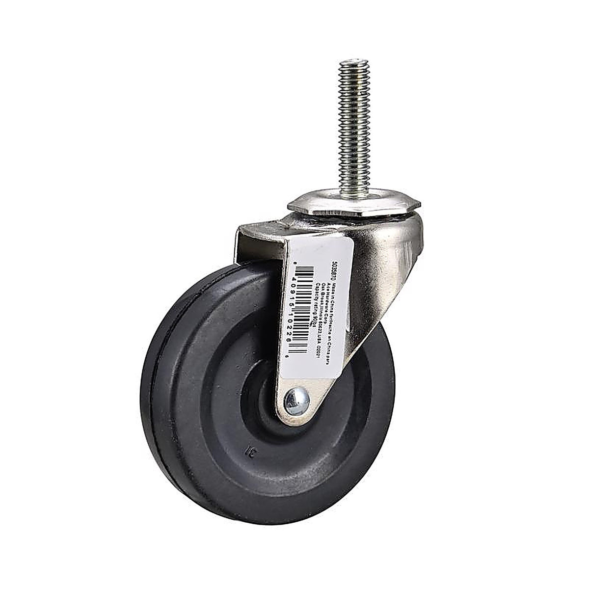 Projex 9195 3 in. D Swivel Soft Rubber Caster 90 lb 1 pk
