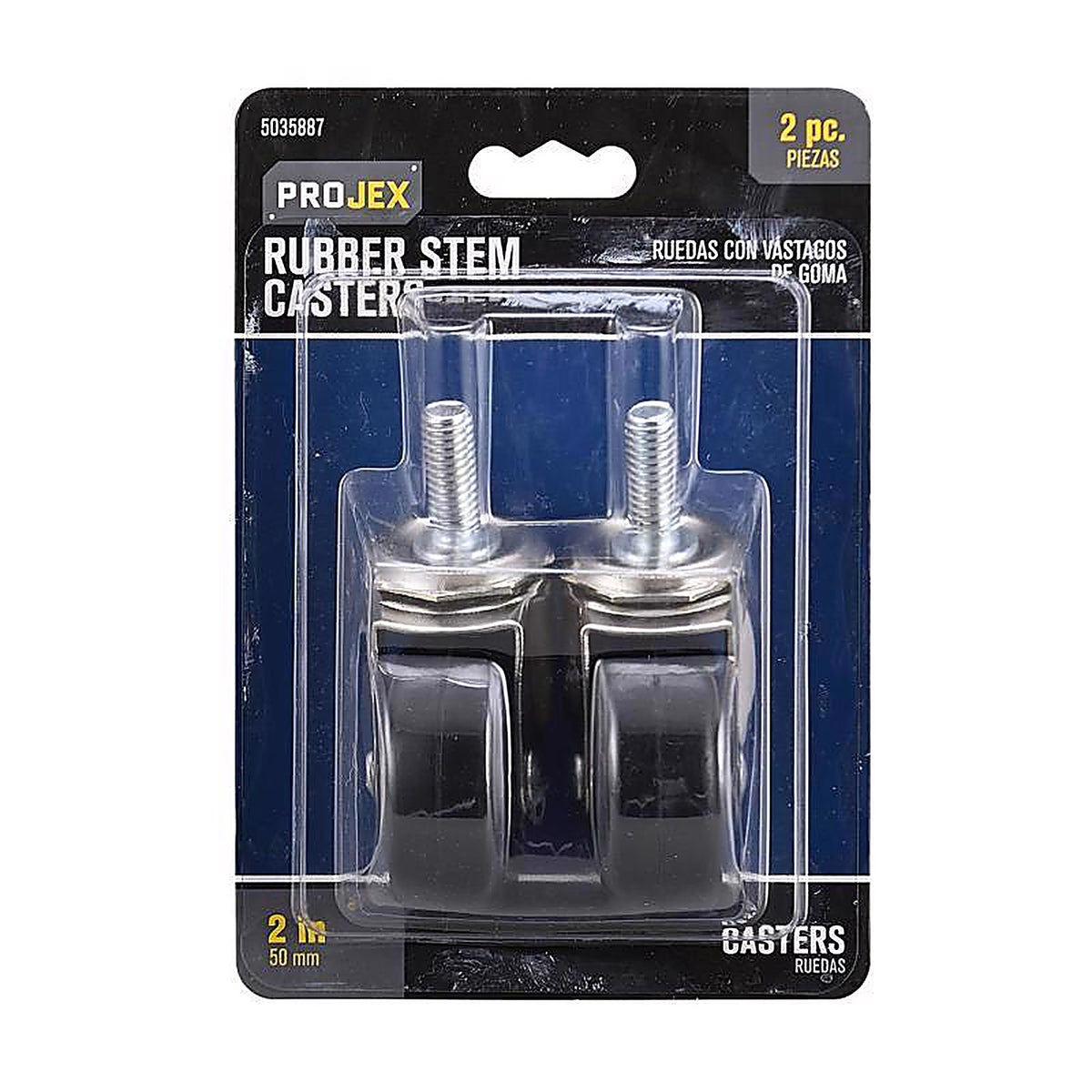 Projex 9344/ACE 2 in. D Swivel Rubber Caster 80 lb 2 pk