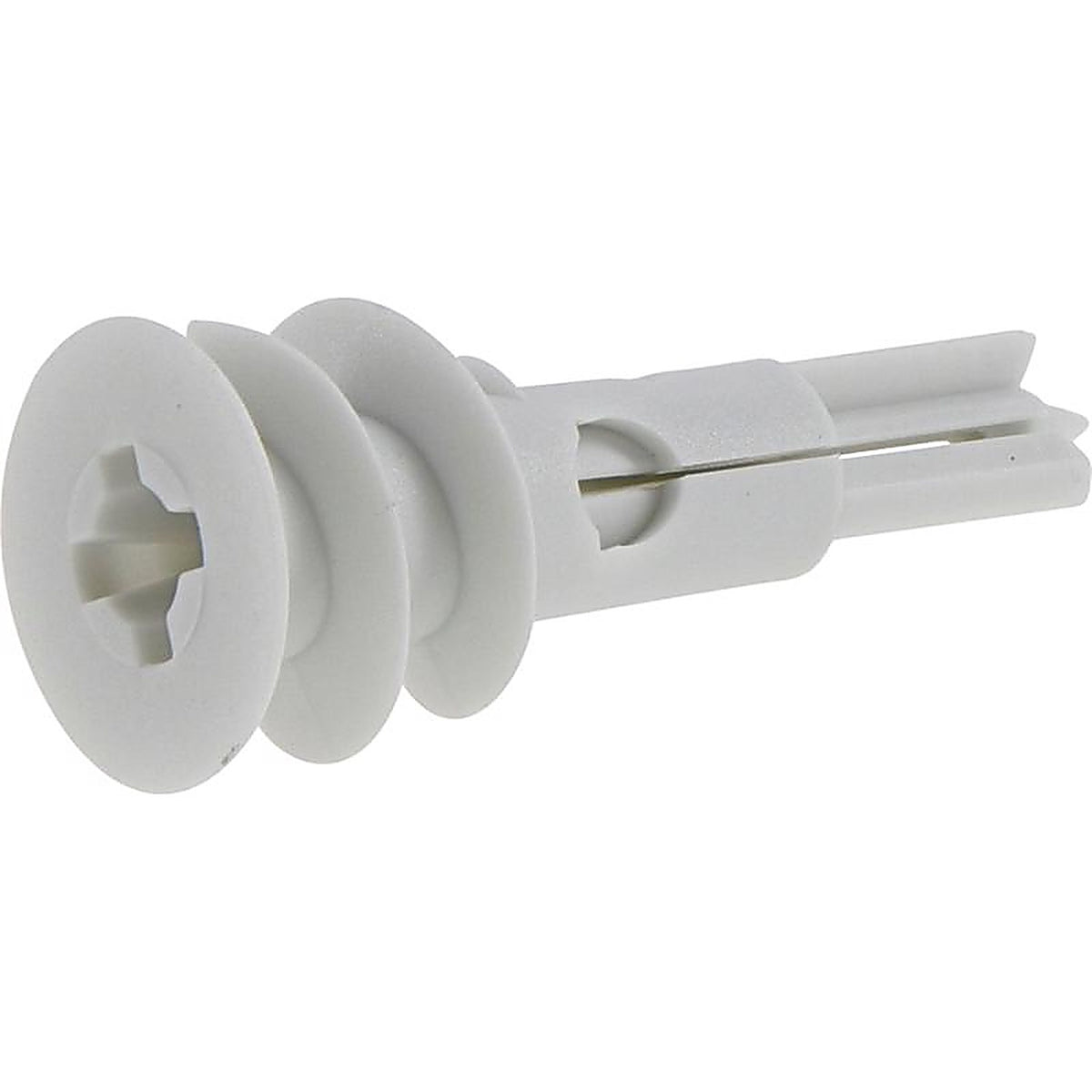 Hillman - 376648 - 1/2 In. D X 1.5 In. L Nylon Ribbed Head Drywall Anchors 100 Pack