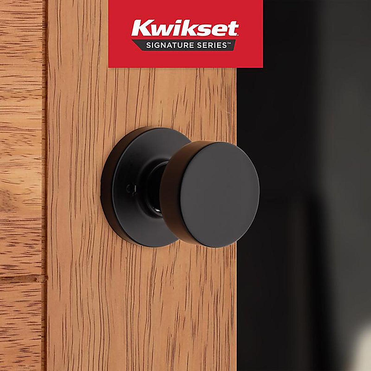 Kwikset 97880-933 2.58 in. L Iron Black Metal Door Handle