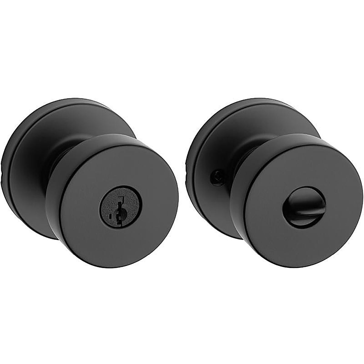 Kwikset 97402-849 Signature Series Pismo Iron Black Entry Knob ANSI/BHMA Grade 2 KW1 2-1/4 in.