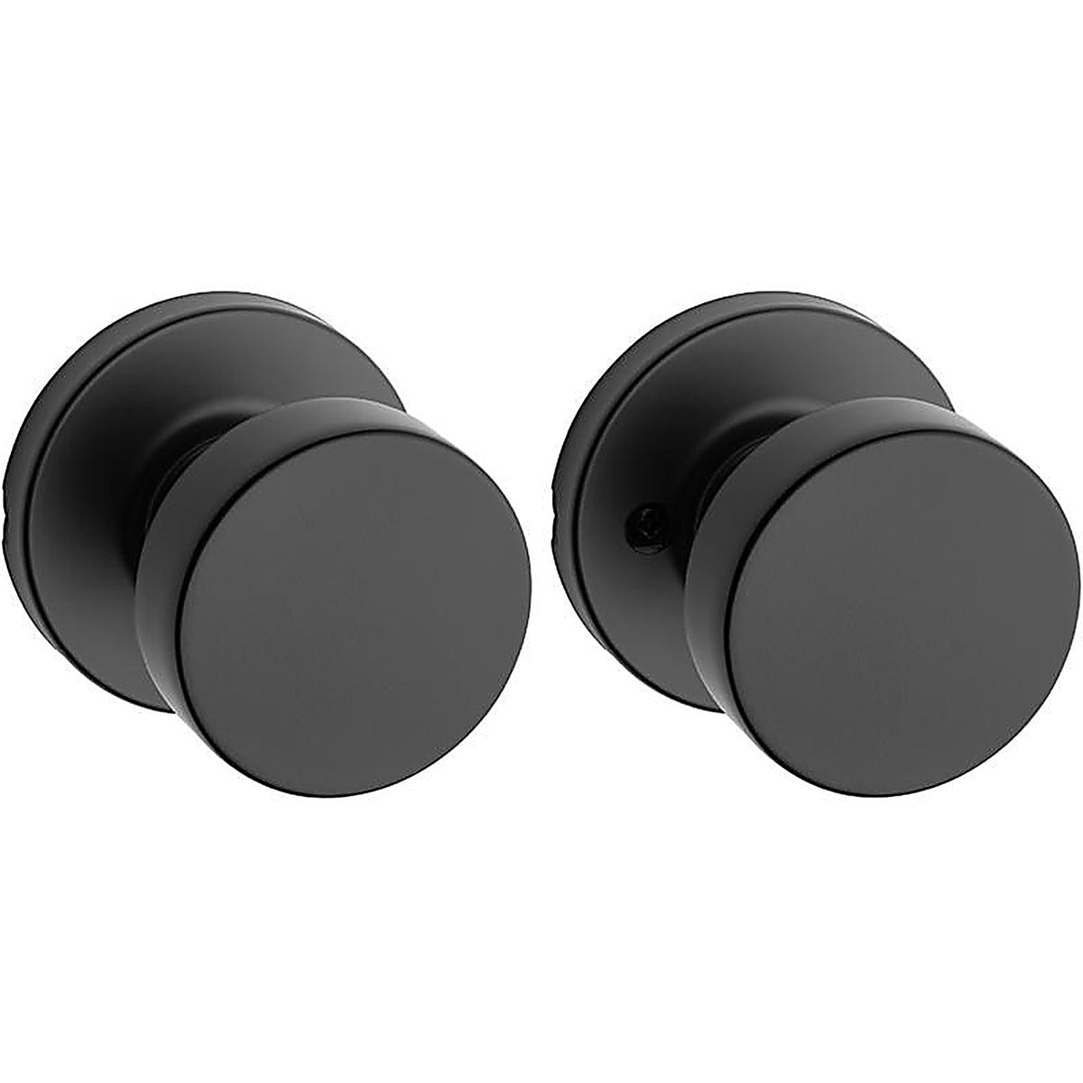 Kwikset - 97200-887 - Signature Series Pismo Matte Black Knob Right or Left Handed