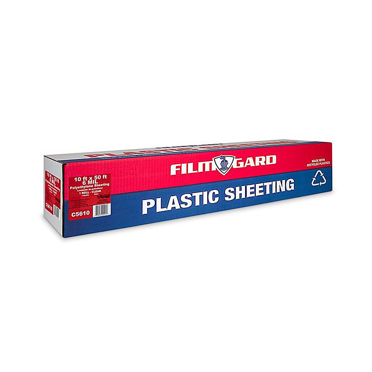 Film-Gard - 626027 - 10 Ft. W X 50 Ft. L X 6 Mil Professional Grade Polyethylene Sheeting 1 Pack