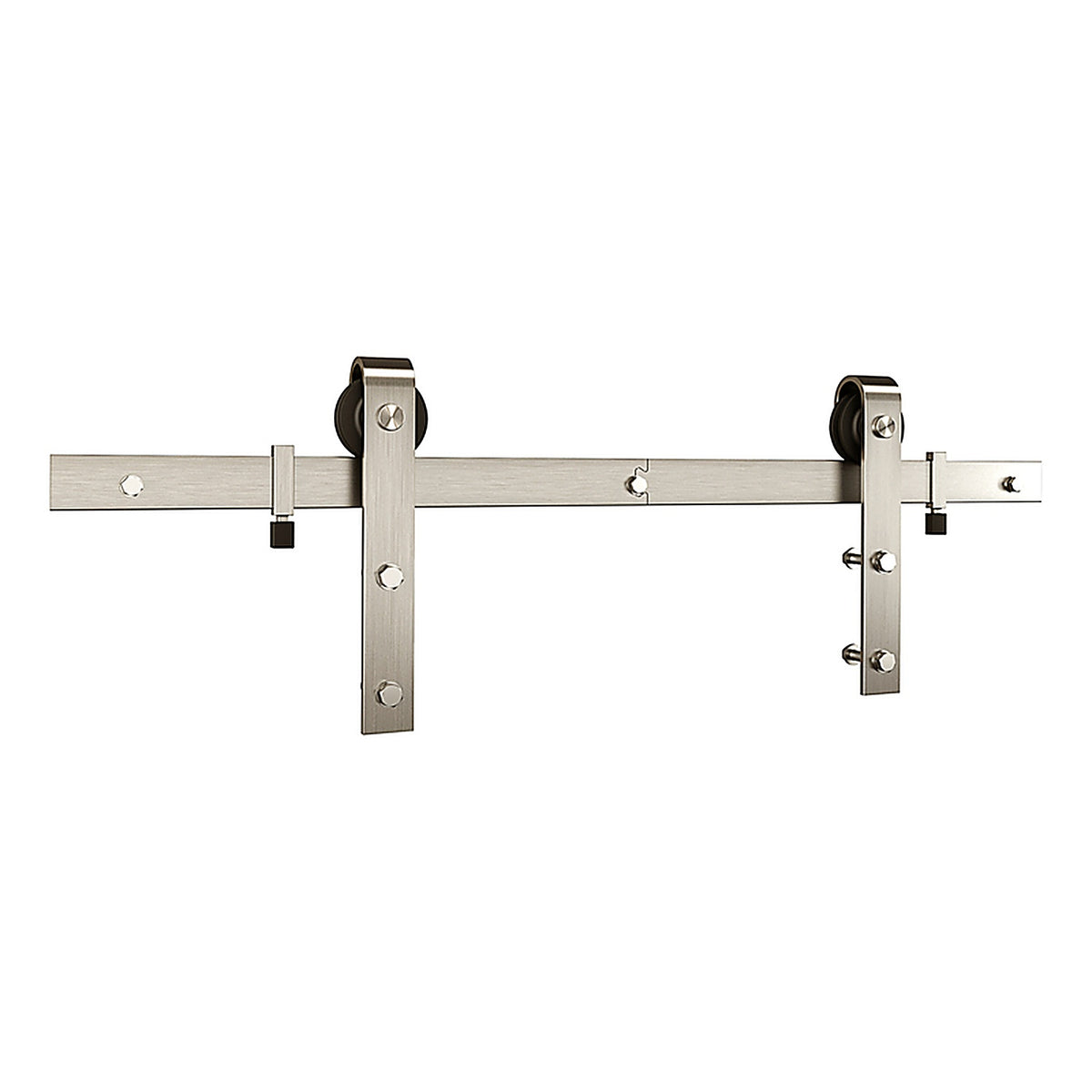 National Hardware N700-002 Classic Satin Nickel Silver Steel Barn Door Hanger Kit 1 pc