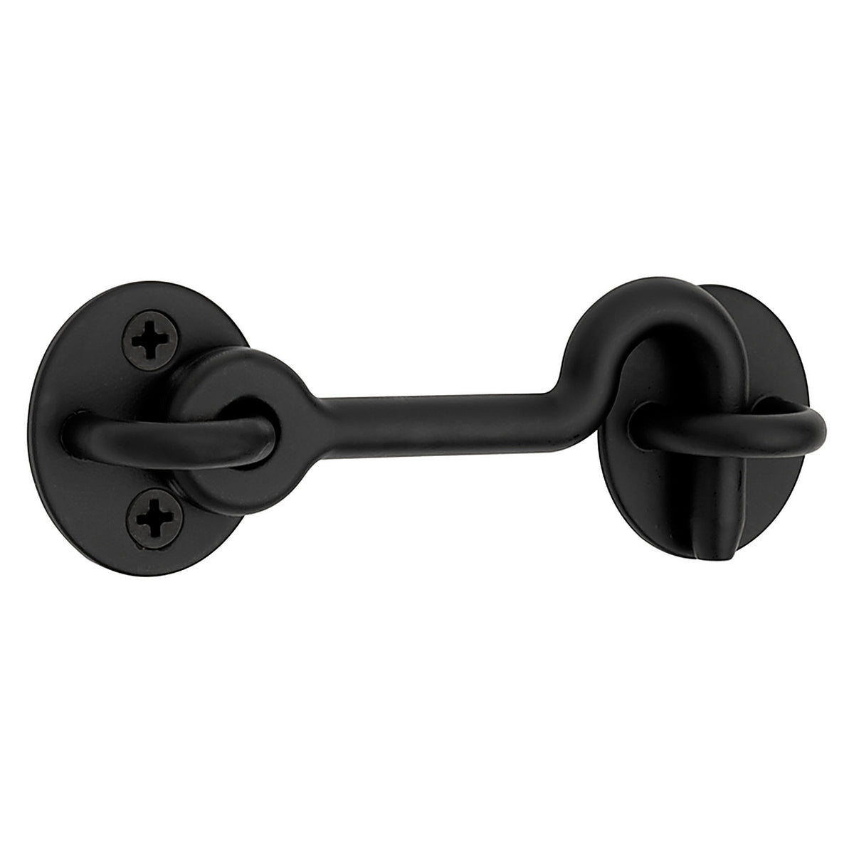 National Hardware N700-153 Matte Black Steel Hook and Eye Closure 1 pc