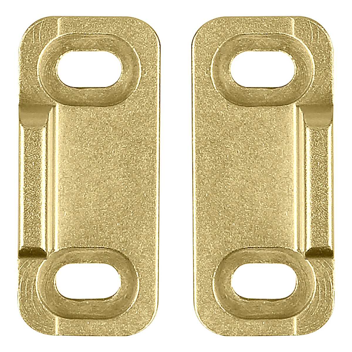 National Hardware N700-113 Brushed Gold Aluminum Double Floor Guide 1 pc