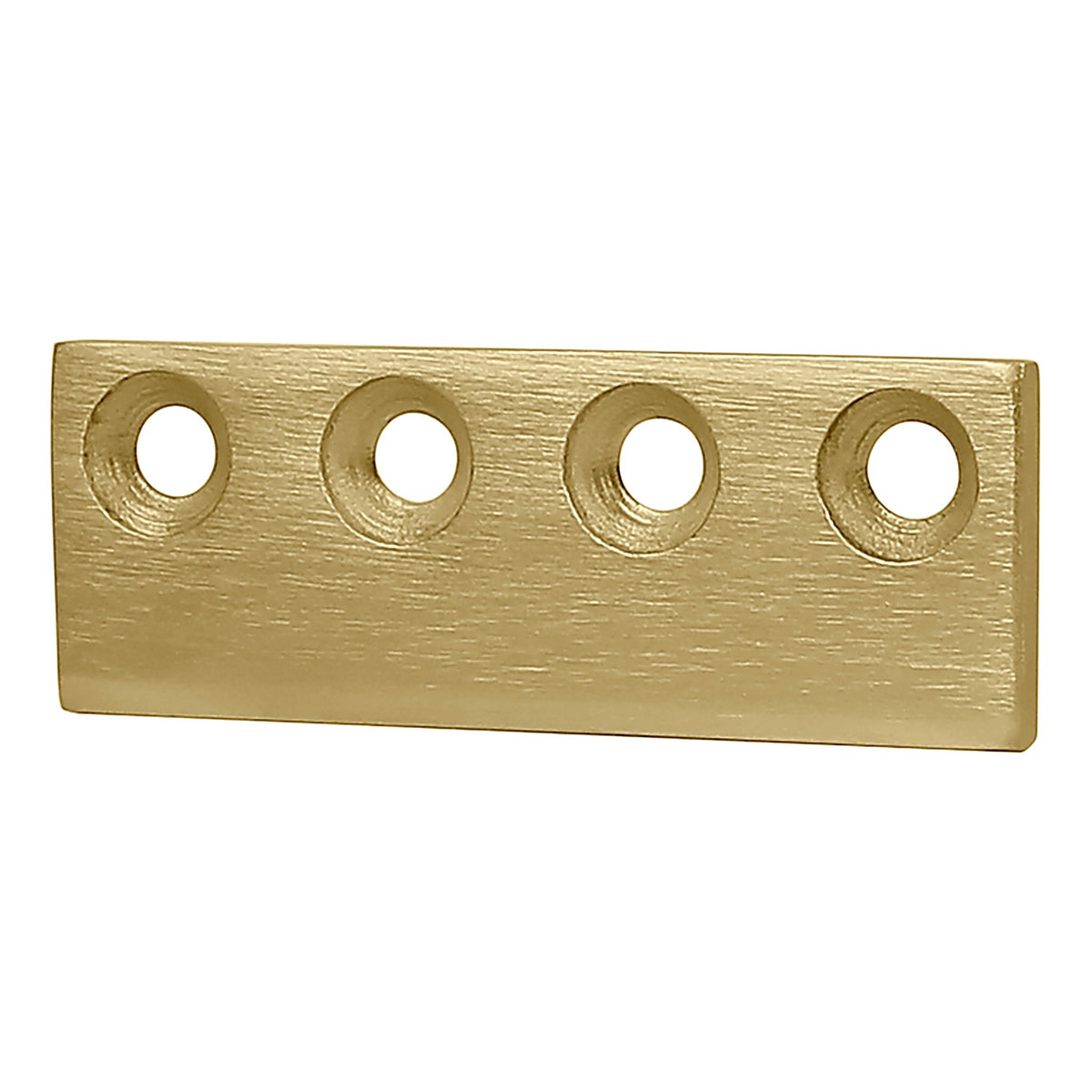 National Hardware N700-107 3-1/8 inch L Brushed Gold Steel Sliding Door Hardware Connecting Adapter 1